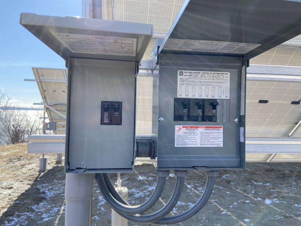 Grid-tied solar system installation